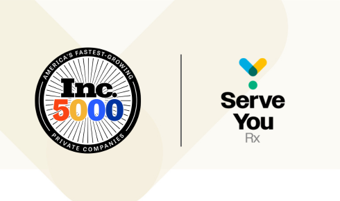 Inc 5000 2026 badge next to Serve You Rx logo